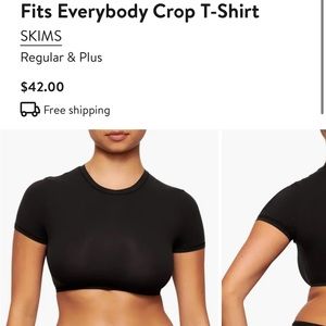 Skims fits everybody crop tshirt